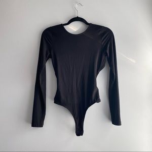 Forever 21 Backless Long-sleeve Bodysuit